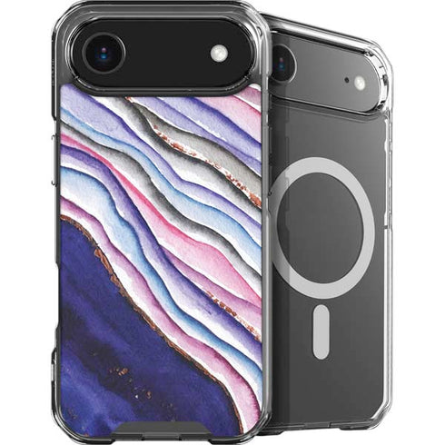 Violet Watercolor Geode iPhone 17 Air MagSafe Case