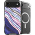 Violet Watercolor Geode iPhone 17 Air MagSafe Case