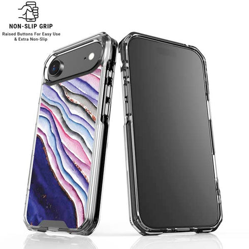 Violet Watercolor Geode iPhone 17 Air MagSafe Case