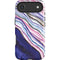 Violet Watercolor Geode iPhone 17 Air Magsafe Impact Case