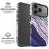 Violet Watercolor Geode iPhone 17 Pro Magsafe Impact Case