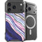Violet Watercolor Geode iPhone 17 Pro Max MagSafe Case