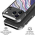 Violet Watercolor Geode iPhone 18 Pro Clear Case