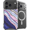 Violet Watercolor Geode iPhone 18 Pro MagSafe Case
