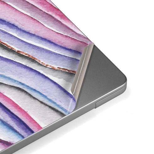 Violet Watercolor Geode Apple MacBook Pro 14-inch Skin