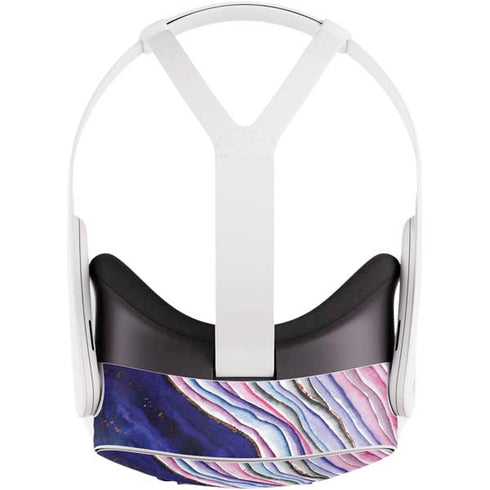 Violet Watercolor Geode Meta Quest 3S Skin