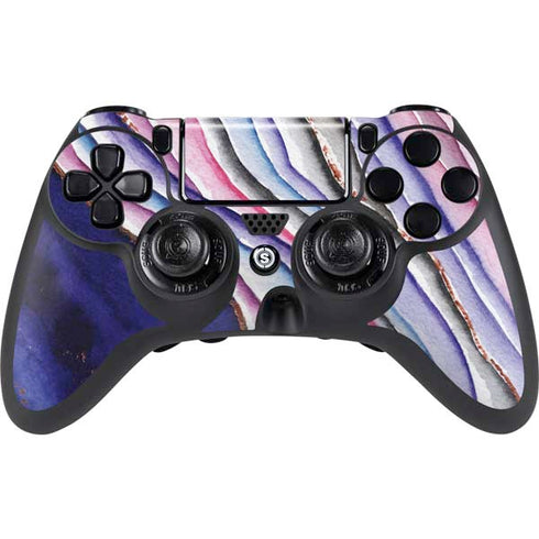 Violet Watercolor Geode PlayStation PS4 Skins