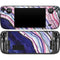 Violet Watercolor Geode Steam Deck Handheld Gaming Computer OLED Skin