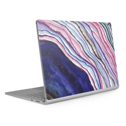 Violet Watercolor Geode Surface Book 2 15in Skin
