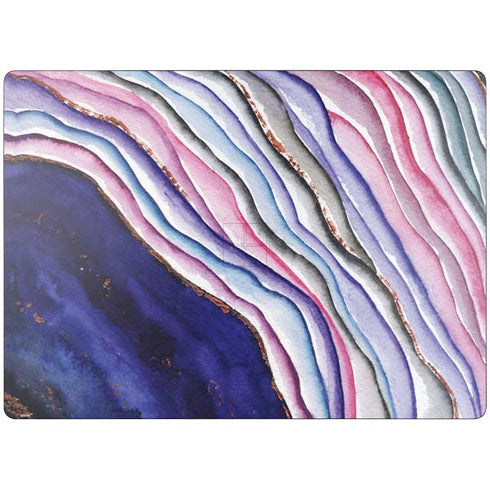 Violet Watercolor Geode Surface Laptop 7 13.8in Skin