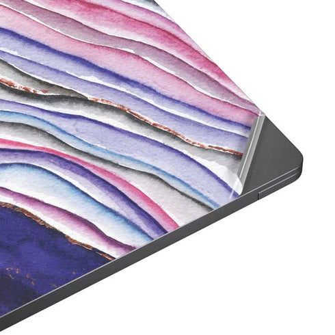 Violet Watercolor Geode Surface Laptop 7 15in Skin