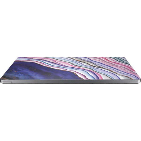 Violet Watercolor Geode Laptop Skins