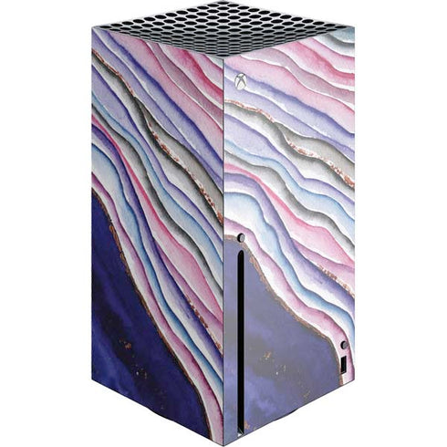 Violet Watercolor Geode Xbox Series X Skins