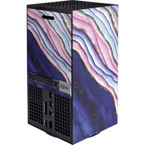 Violet Watercolor Geode XBox Series X Digital Edition Bundle Skin