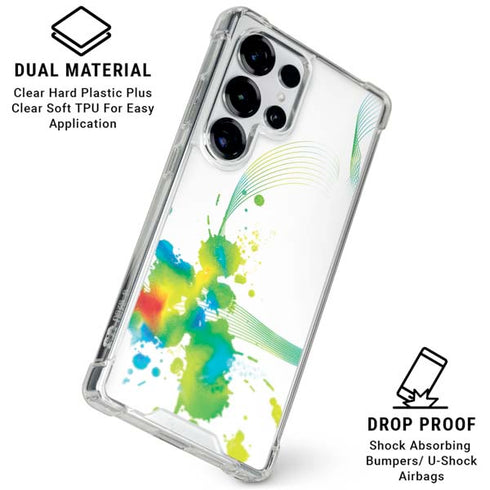 Virescent Harmony Galaxy S25 Ultra Clear Case