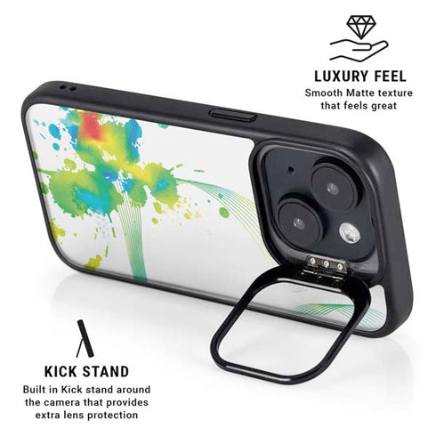 Virescent Harmony iPhone 15 Plus Kickstand Case