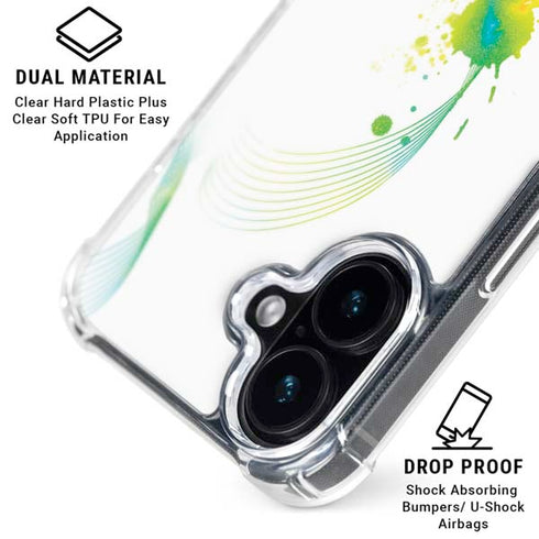 Virescent Harmony iPhone 16 Clear Case