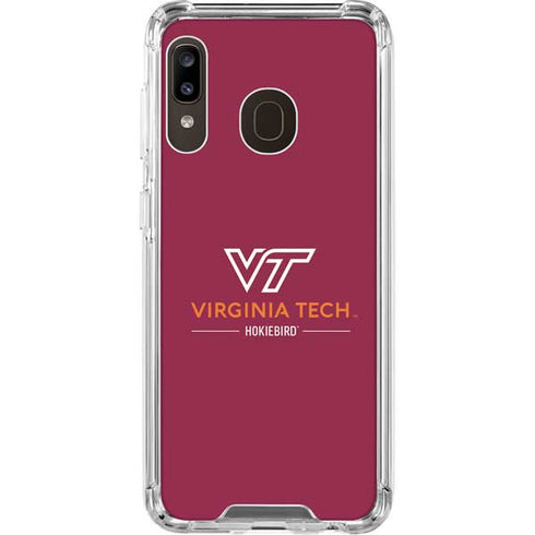 Virginia Tech University Hokiebird Galaxy A30 Clear Case