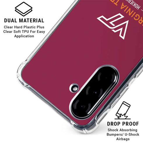 Virginia Tech University Hokiebird Galaxy A36 5G Clear Case