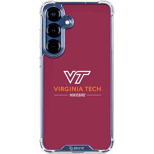 Virginia Tech University Hokiebird Galaxy S25 FE Clear Case