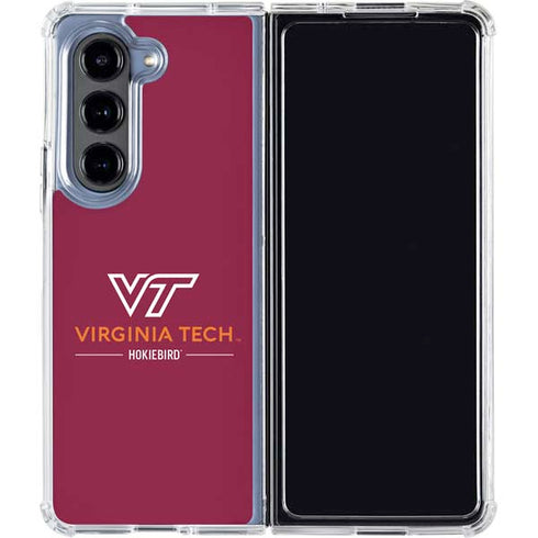 Virginia Tech Hokiebird Galaxy Z Fold5 5G Clear Case
