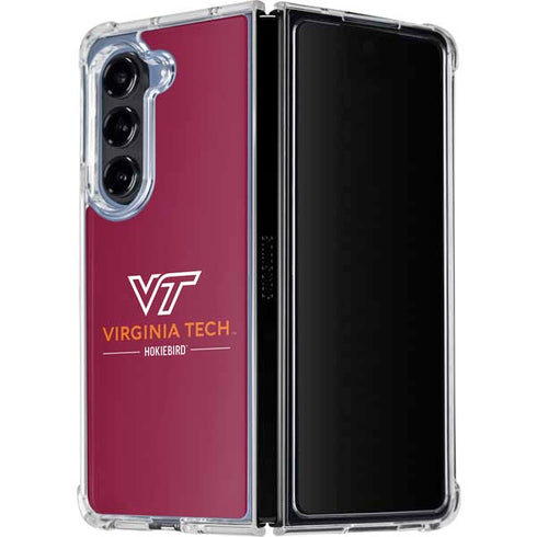Virginia Tech Hokiebird Galaxy Z Fold5 5G Clear Case