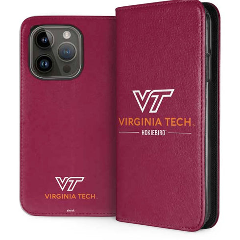 Virginia Tech University Hokiebird iPhone 15 Pro Folio Case