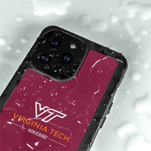 Virginia Tech University Hokiebird iPhone 15 Pro Waterproof Case