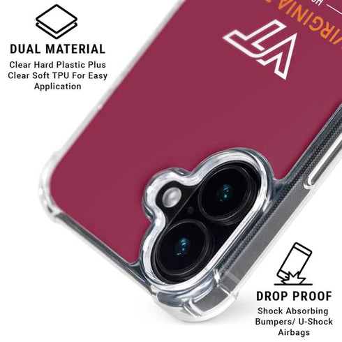 Virginia Tech University Hokiebird iPhone 16 MagSafe Case