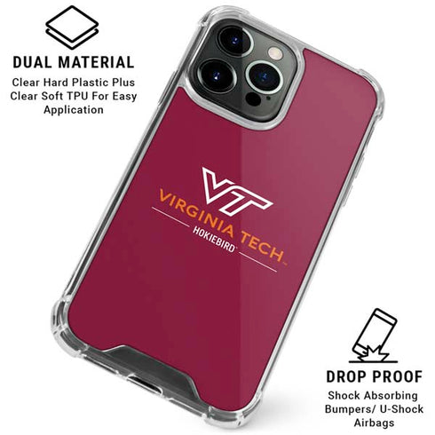 Virginia Tech University Hokiebird iPhone 16 Pro Clear Case
