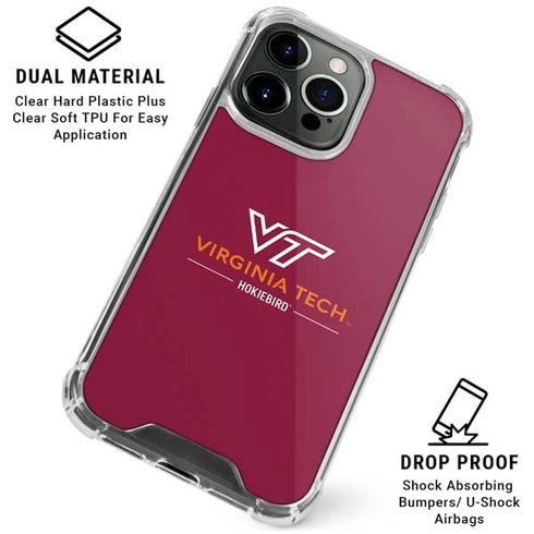 Virginia Tech University Hokiebird iPhone 16 Pro Max Clear Case