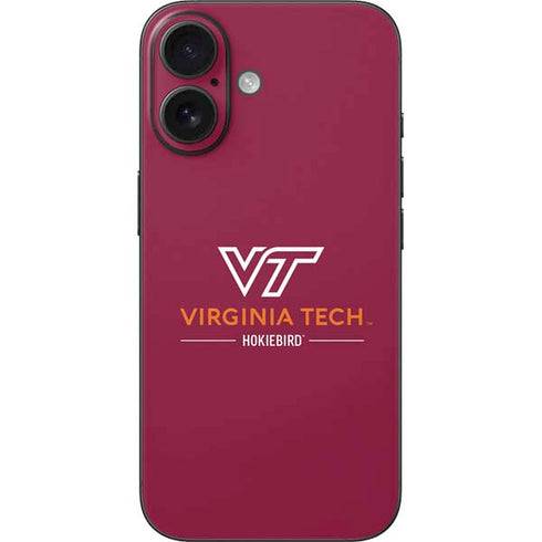 Virginia Tech University Hokiebird iPhone 16 Skin