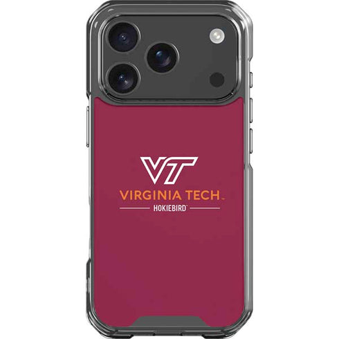 Virginia Tech University Hokiebird iPhone 18 Pro Clear Case