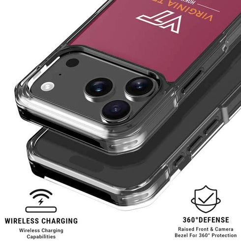 Virginia Tech University Hokiebird iPhone 18 Pro Clear Case