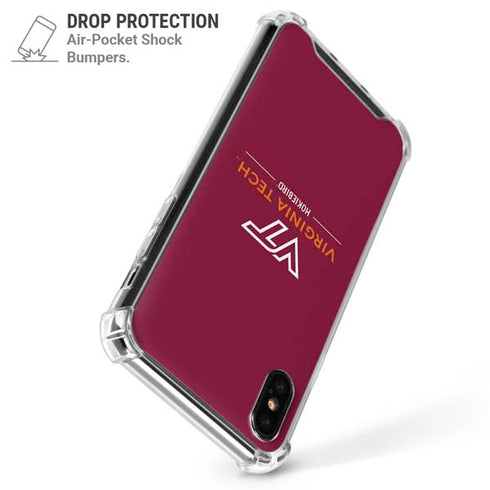 Virginia Tech University Hokiebird iPhone X/XS Clear Case
