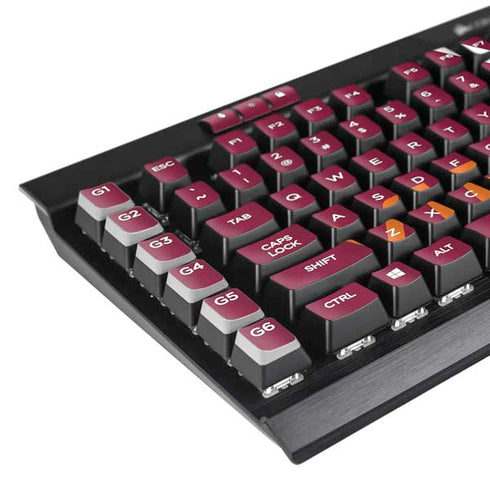 Virginia Tech University Hokiebird K95 RGB PLATINUM Mechanical Gaming Keyboard Skin