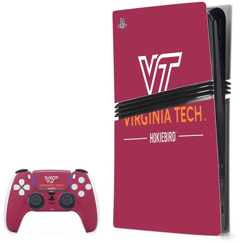 Virginia Tech University Hokiebird PS5 Pro Bundle Skin