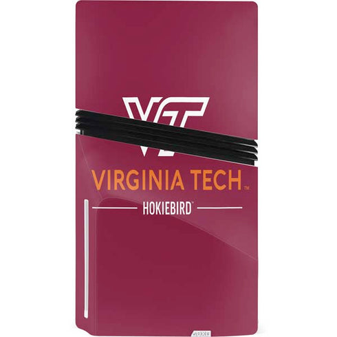 Virginia Tech University Hokiebird PS5 Pro Disk Bundle Skin