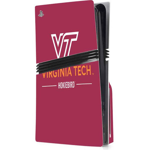 Virginia Tech University Hokiebird PS5 Pro Disk Console Skin