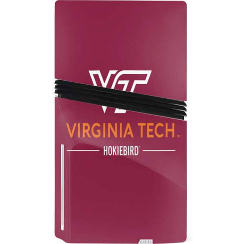 Virginia Tech University Hokiebird PS5 Pro Disk Console Skin