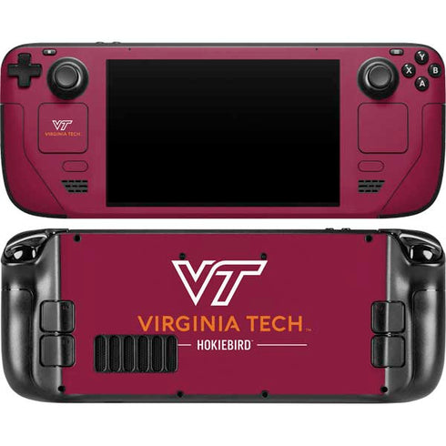 Virginia Tech University Hokiebird Steam Deck Handheld Gaming Computer OLED Skin