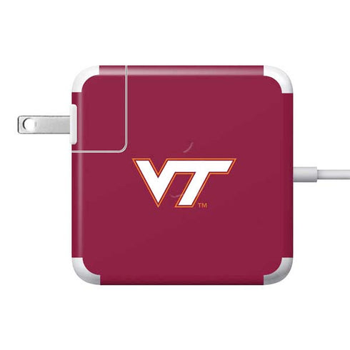 Virginia Tech University Maroon 85W Power Adapter (15 and 17 inch MacBook Pro Charger) Skin