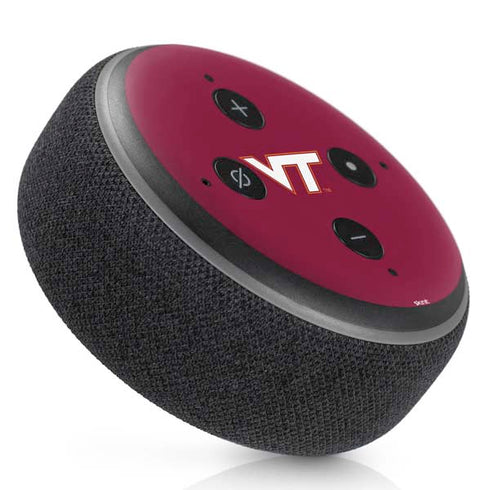 Virginia Tech Maroon Amazon Echo Dot 3 Skin