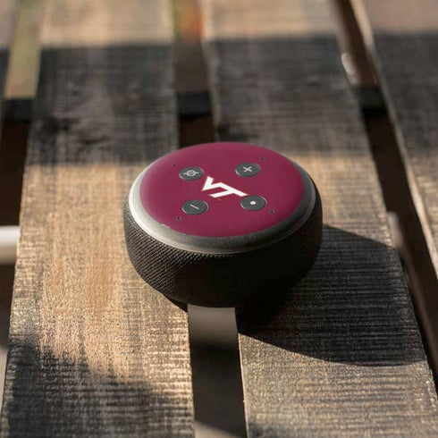 Virginia Tech Maroon Amazon Echo Dot 3 Skin