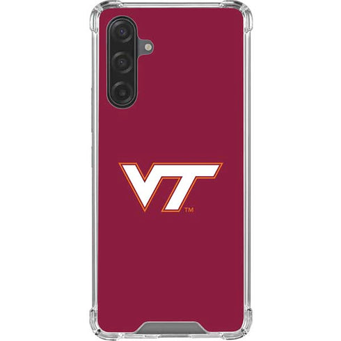 Virginia Tech University Maroon Galaxy A17 Clear Case