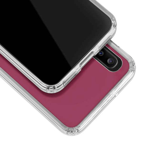 Virginia Tech University Maroon Galaxy A30 Clear Case