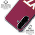 Virginia Tech University Maroon Galaxy A36 5G Clear Case