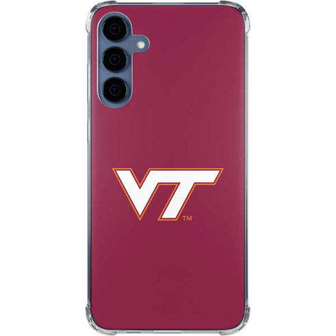 Virginia Tech University Maroon Galaxy A55 5G Clear Case