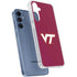Virginia Tech University Maroon Galaxy A55 5G Clear Case