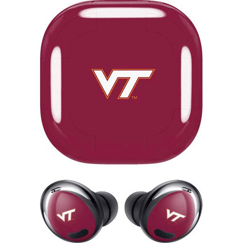 Virginia Tech University Maroon Galaxy Buds Pro Skin